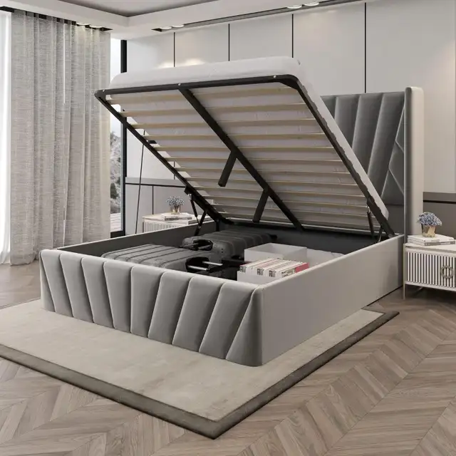 Queen Size Bed Frame | Never Used | Warehouse Clearance Sale in Beds & Mattresses in Peterborough - Image 3