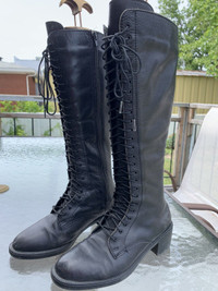 Vintage leather boots or for horse back riding