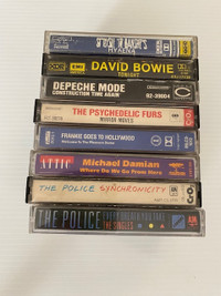 Unique lot of Rock & New Age 80's Cassette Tapes Great Condition