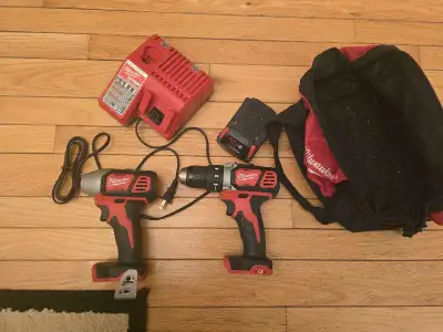Milwaukee m18 cordless drill & impact kit, View more