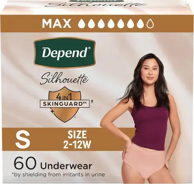 Depend Silhouette Incontinence Underwear for Women – Size Small, View more