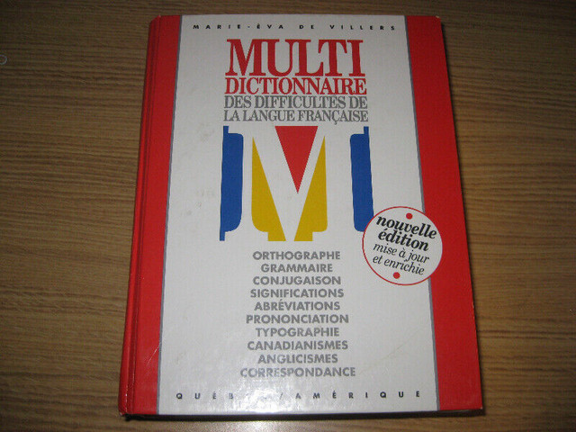 MULTI DICTIONNAIRE DES DIFFICULTÉS DE LA LANGUE FRANÇAISE dans Manuels  à Laval/Rive Nord