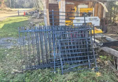 IRON FENCE PANELS & 2 GATES, View more