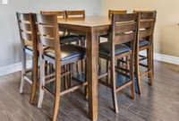 Dining table and 8 stools