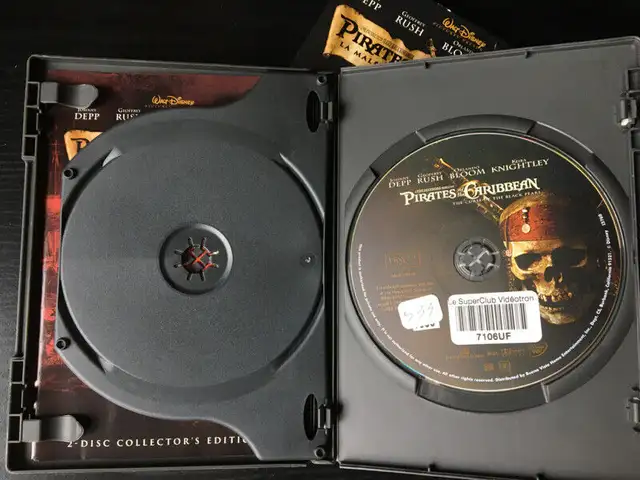 DVD - Pirates of the Caribbean - The Curse of the Black Pearl in CDs, DVDs & Blu-ray in City of Montréal - Image 5
