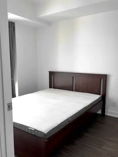 Ikea Queen size bed  and  mattress,  only $200 in Downtown, View more