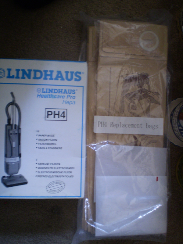 LINDHAUS PH4 Vacuum Bags with Exhaust Filters