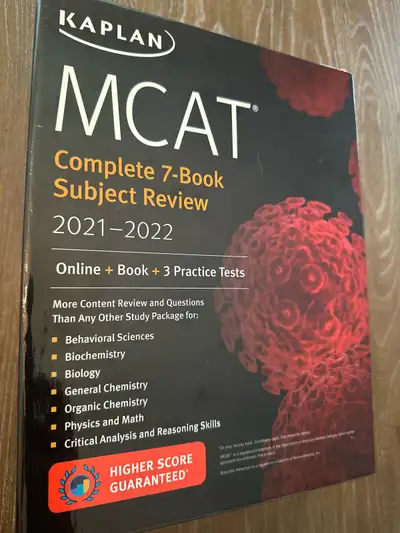 MCAT Kaplan Complete 7-Book Subject Review 2021-2022, View more