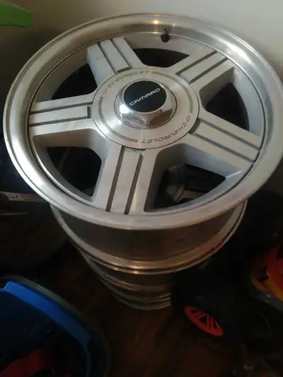 I am selling a set of four Chevrolet Camaro wheels, perfect for restoring a classic car Twenty fifth...