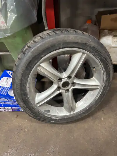 Tires are worn, but still good for the winter. 5x115 bolt patten asking $450