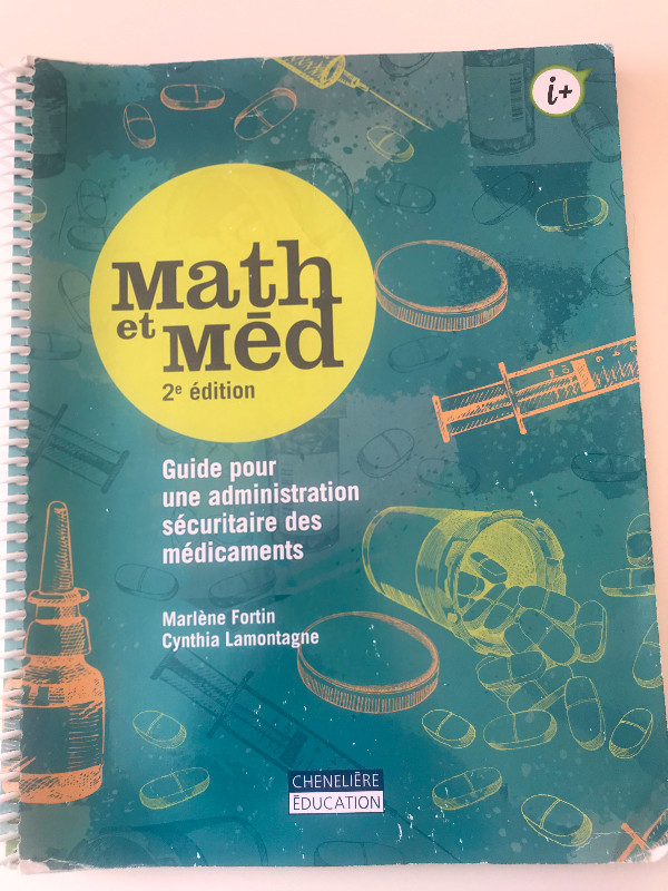 Math et Méd, 2e édition de M. Fortin et C. Lamontagne dans Manuels  à Laval/Rive Nord