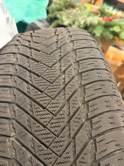 I'm selling a set of four Lanvigator Wintergrip winter tires, size 235 65/R17, mounted on steel rims...