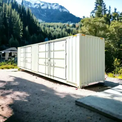 Notre numéro : +1 514-947-5188 Conteneur High Cube à 2 portes latérales de 40 pieds Avez-vous besoin...