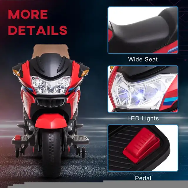 Large 12V Kids Motorcycle for upto 66lbs in Toys & Games in Markham / York Region - Image 8