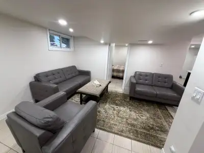Recently renovated walk-out basement apartment available for rent near the intersection of Blair Roa...