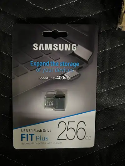 Brand new never opened , 5yrs manufacturers warranty. SAMSUNG MUF-256AB/AM FIT Plus 256GB - 300MB/s...