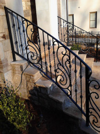 Wrought Iron Railings and Gate