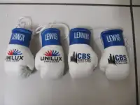 Lennox Lewis Collectible Mini Boxing Gloves 2 Pairs Circa 2000s