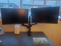 2 acer monitors with double mount 