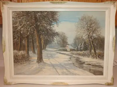 Antique listed artist C.H. Beltman (1850 - 1938) oil painting, View more