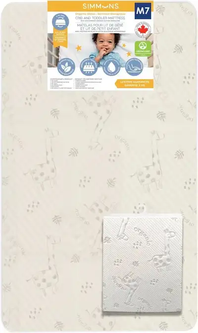 Simmons Crib Mattress & Protector • Organic, View more