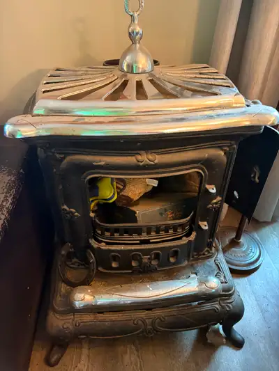 Antique  wood burning stove, View more