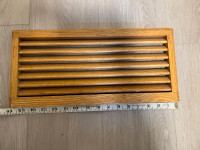 OAK WOOD Register Cold Air Return WALL VENT COVER 16x7in