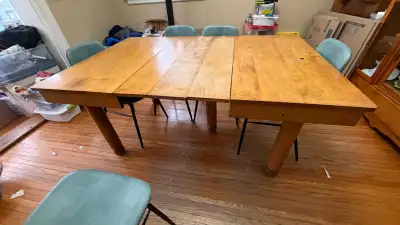 Antique Dining Room Table with leaves, View more