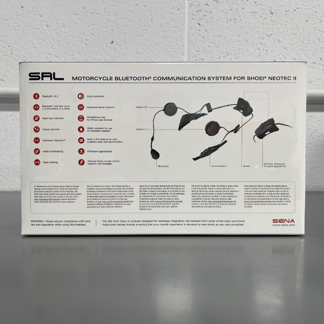 █  SALE!  █ Sealed Shoei Neotec II Sena SRL Communication System in Motorcycle Parts & Accessories in Oakville / Halton Region - Image 4