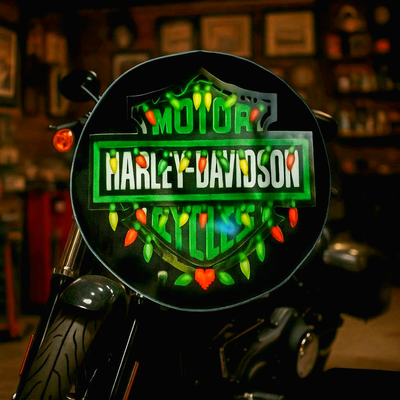 New Harley-Davidson floor mat. Offering a vintage 1998 Christmas ornament FREE with purchase. Can be...