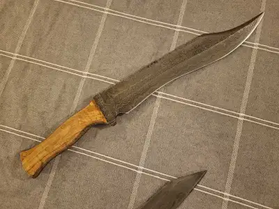 Hand forged damascus knives, View more