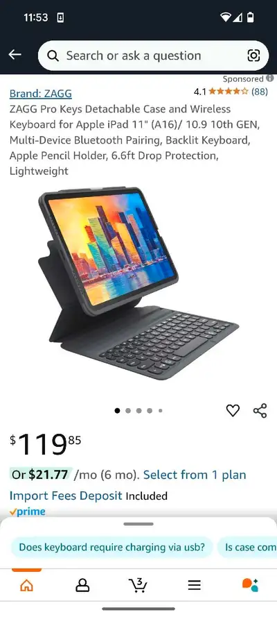 TRANSFORM YOUR TABLET INTO A WORKSTATION - Work from anywhere with the ZAGG Pro Keys Wireless Keyboa...