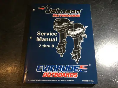 1996 Johnson & Evinrude Outboards 2 thru 8 HP Service Manual, View more