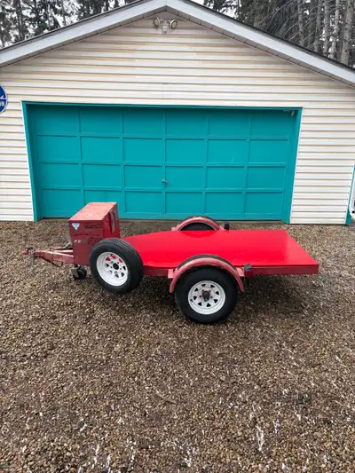 Ziemen utility trailer. 4’ wide by 7’ long. Perfect to haul motorcycles, ATV’s, golf cart, you name...
