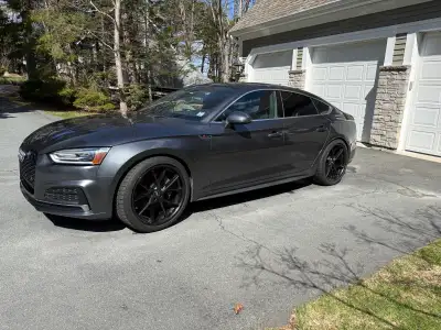 Perfect condition 20 inch black OPE performance rims with 20/35/275 Continental all season tires on...
