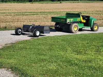 60" scraper with electric actuator. Pull it with your garden tractor, gator, UTV, ATV, quad, side by...