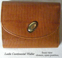 Vintage LODIS Los Angeles, continental wallet, leather,