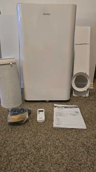 Keep cool and comfortable with this used Danby 3-in-1 portable air conditioner, fan, and dehumidifie...