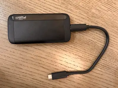 Crucial X8 4TB Portable SSD External Drive Pickup only