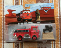DISNEY PIXAR CARS Fire Truck Red and Stanley 1:55 new