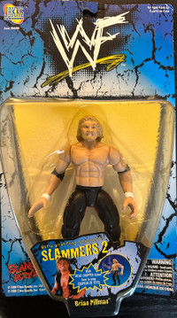 WWF WWE Brian Pillman Slammers 2 Action Figure RARE