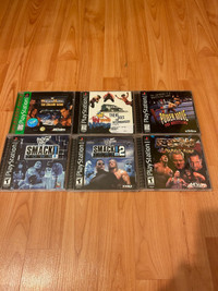 WWE/Wrestling PlayStation PS1 Games! $120 for ALL
