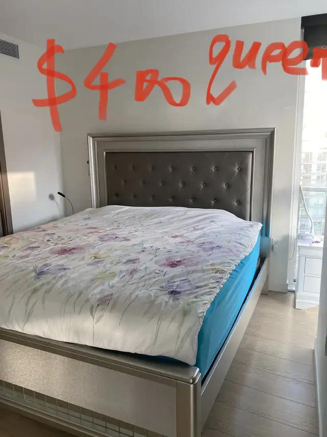 bed frame and mattrress in Beds & Mattresses in Vancouver - Image 2