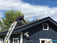 Roof repairs, installs, eavestroughs, sheds, flat roofs