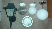 Light fixtures (ceiling mount, bedroom / hallway light, outdoor)