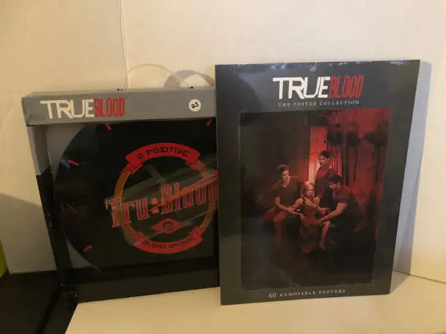 TRUE BLOOD wall clock & poster book (New) in Arts & Collectibles in Ottawa - Image 2
