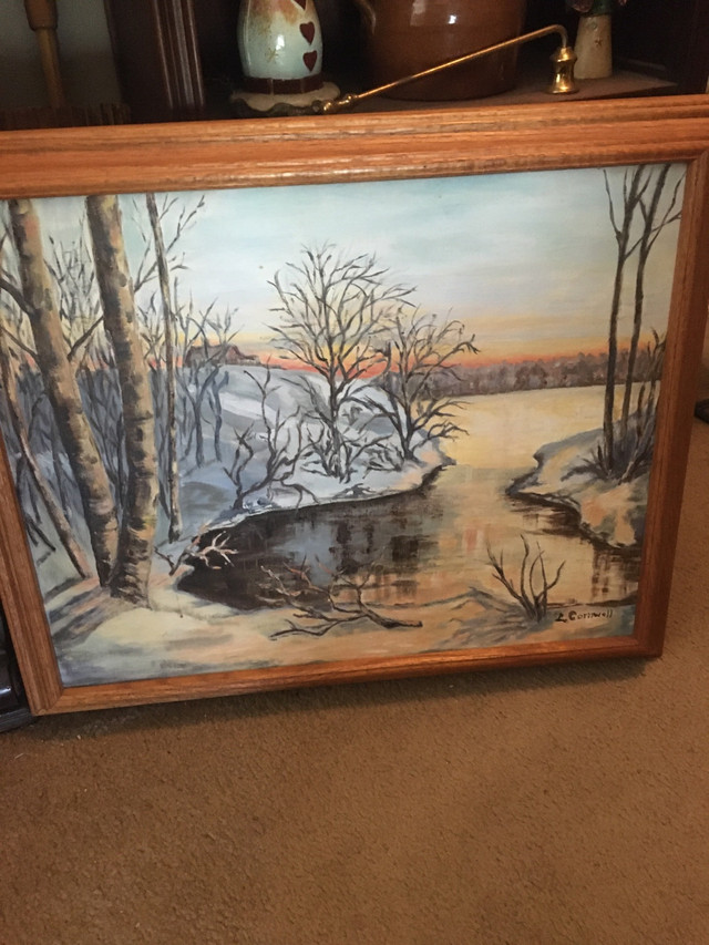 Original oil painting quite bay in Arts & Collectibles in Ottawa - Image 3