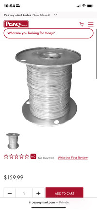 Wanted - spool of electric fence wire 1200sf minimum