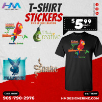 Customized Iron-On T-Shirt Premium Stickers For women!