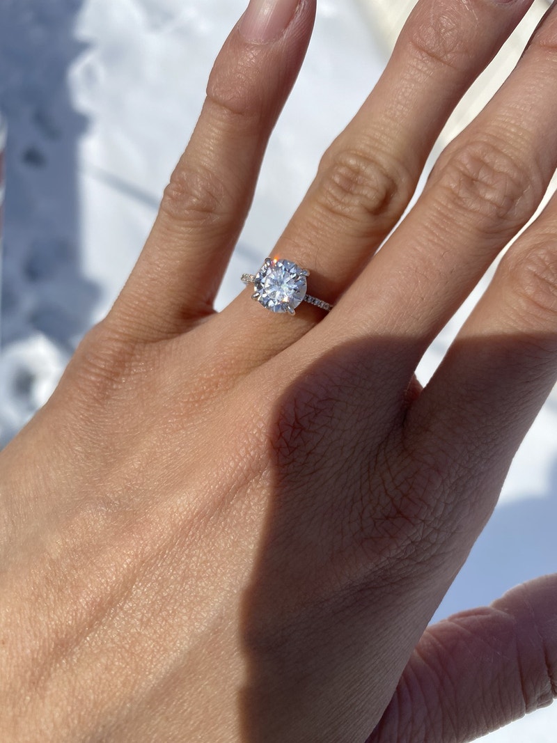 2ct Diamond Test Pass Moissanite Ring Jewellery & Watches Calgary